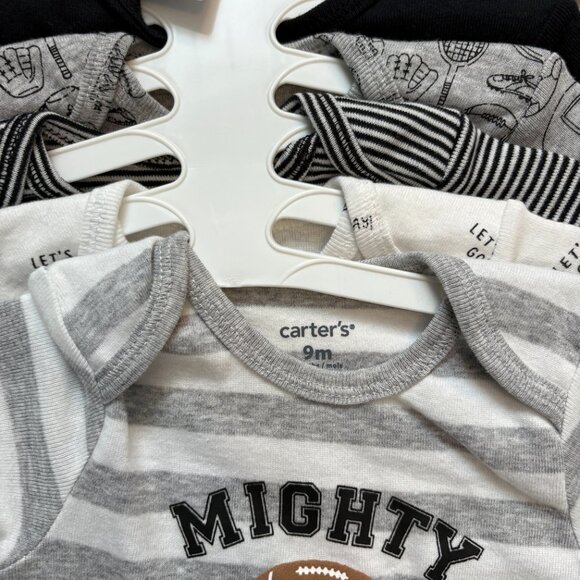 CARTERS baby boy set of 5 bodysuits 9months  NEW Football Sporty NFL - Picture 3 of 4